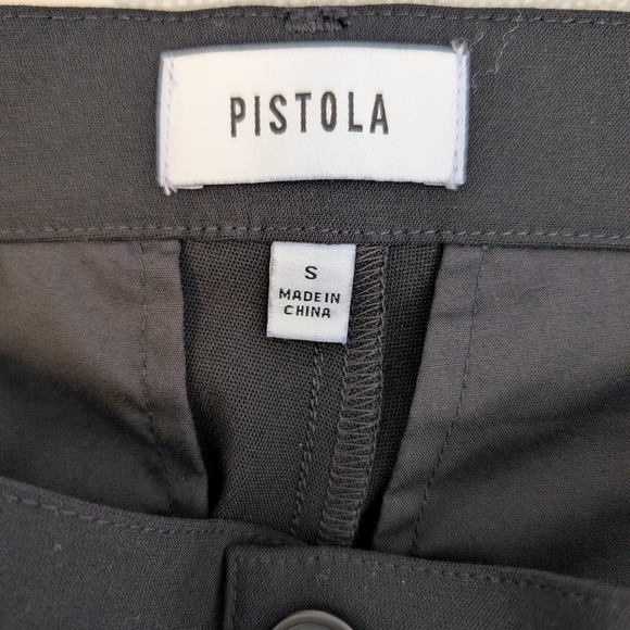 Pistola Womens Small NWT Wide Leg Cargo Pants Black Contemporary Preppy Academia - Picture 7 of 8